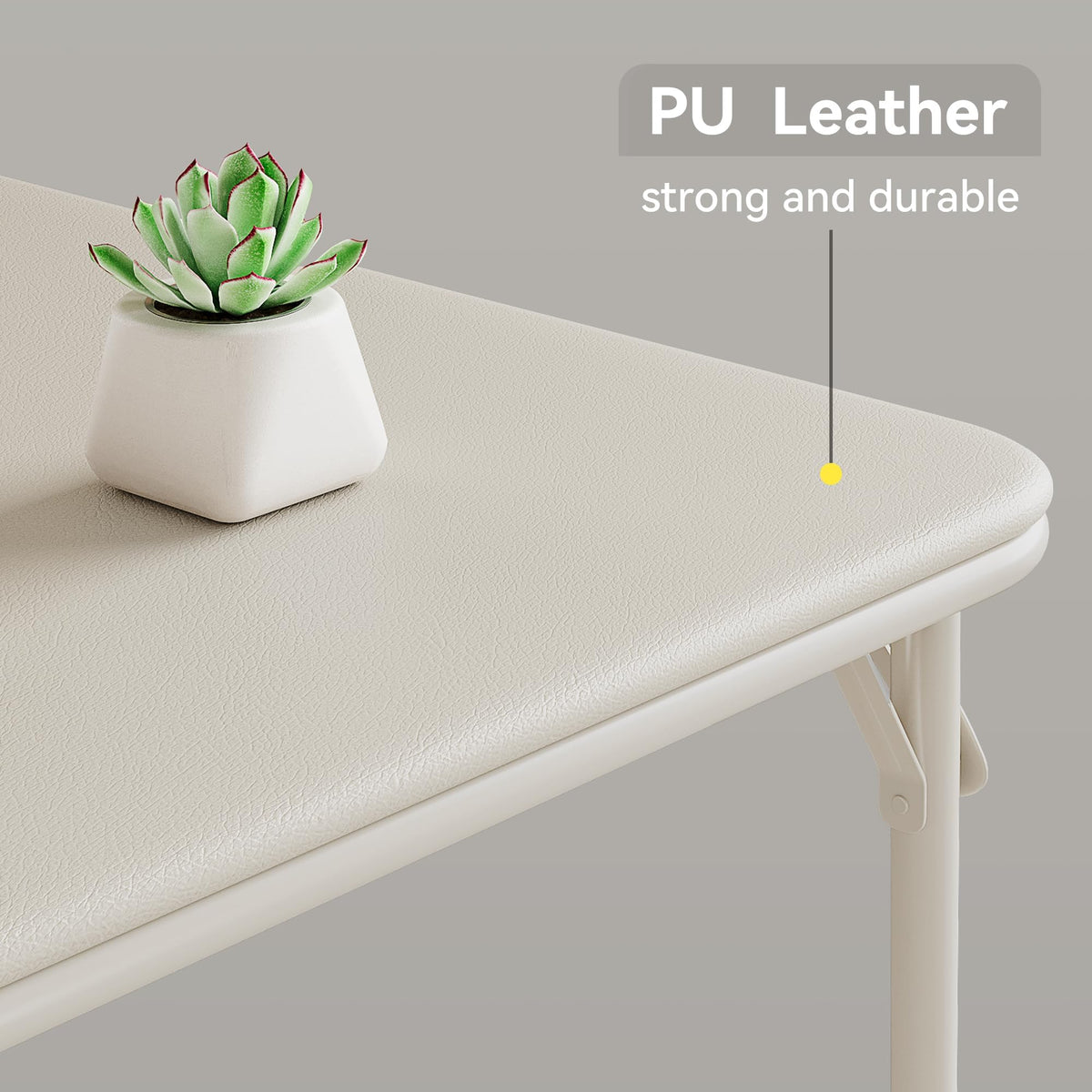 Beige Folding Card Table W34254