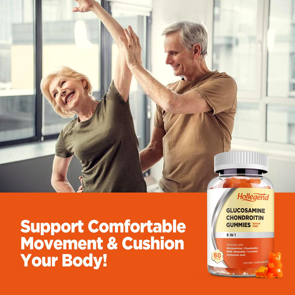 Sugar Free Glucosamine Chondroitin Gummies 60 Count G8178