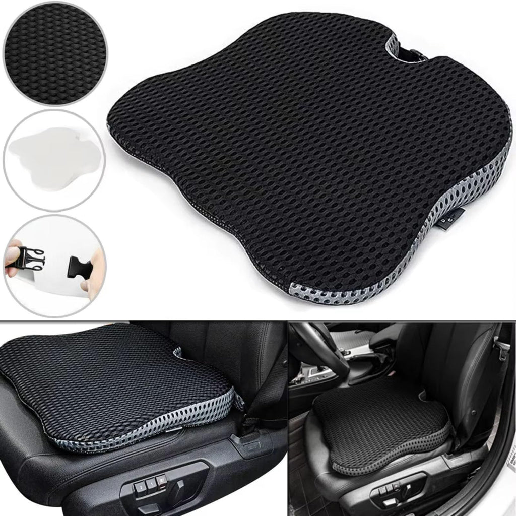 Black Memory Foam Car Seat Booster Cushion F31444