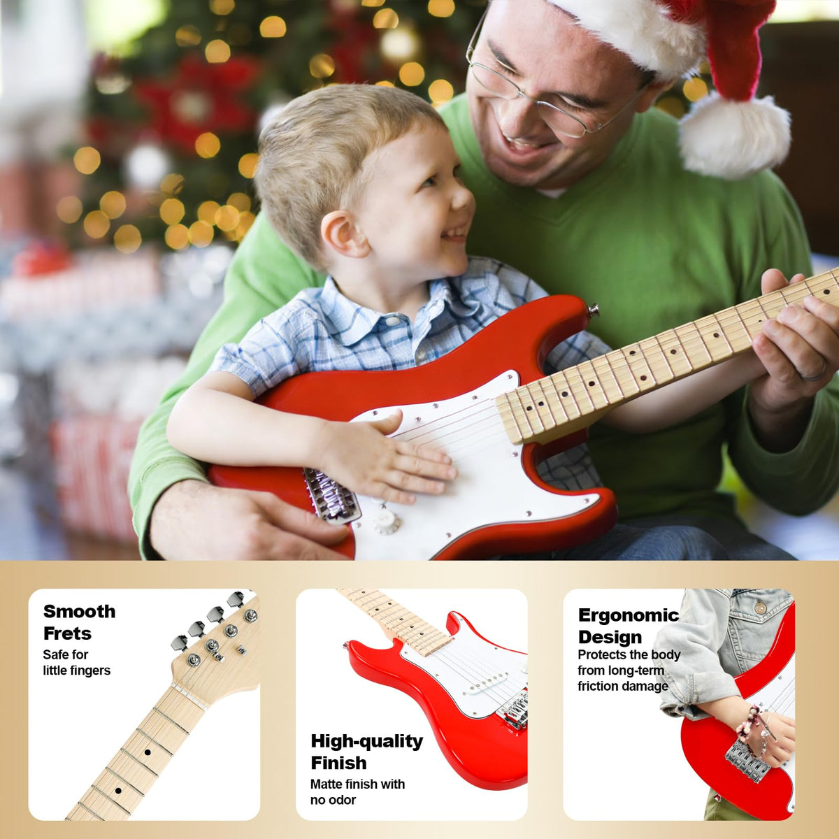 30in Kids Electric Guitar Starter Kit with 5W Amp and Gig Bag P940749