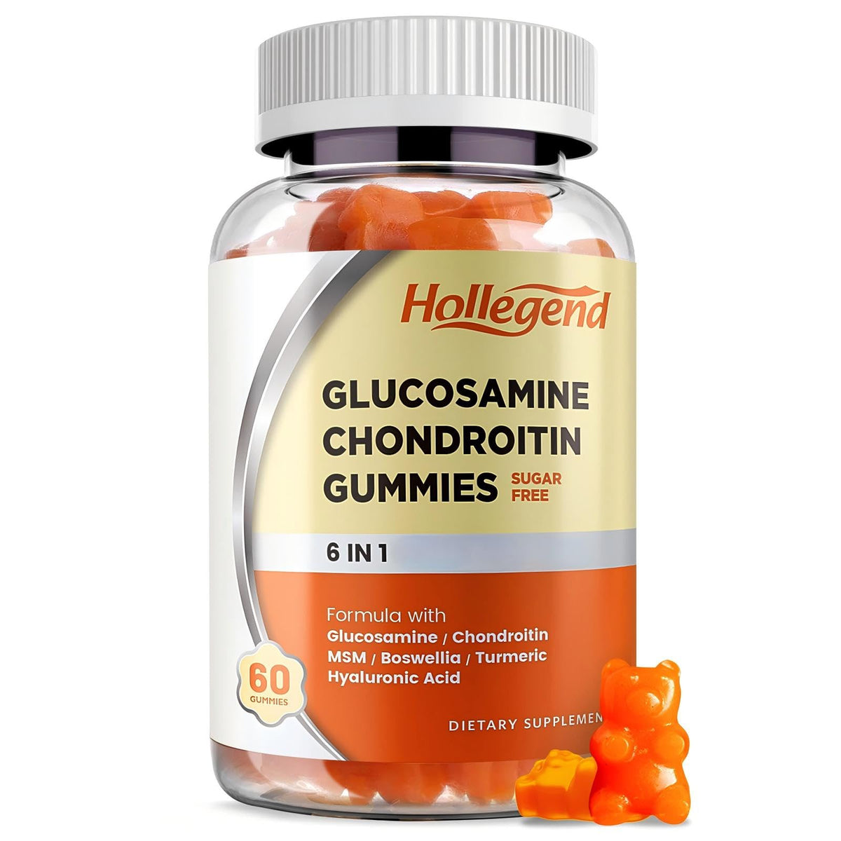 Sugar Free Glucosamine Chondroitin Gummies 60 Count G8178