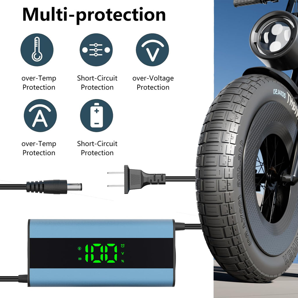 54.6V 3A Electric Scooter Charger 6 in 1 Plugs V356