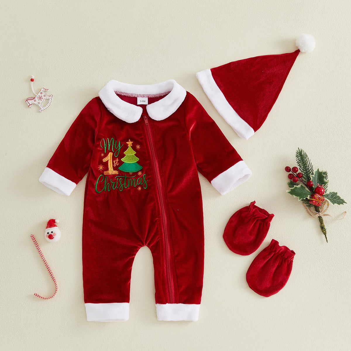 Velvet Zipper Romper Jumpsuit I4211