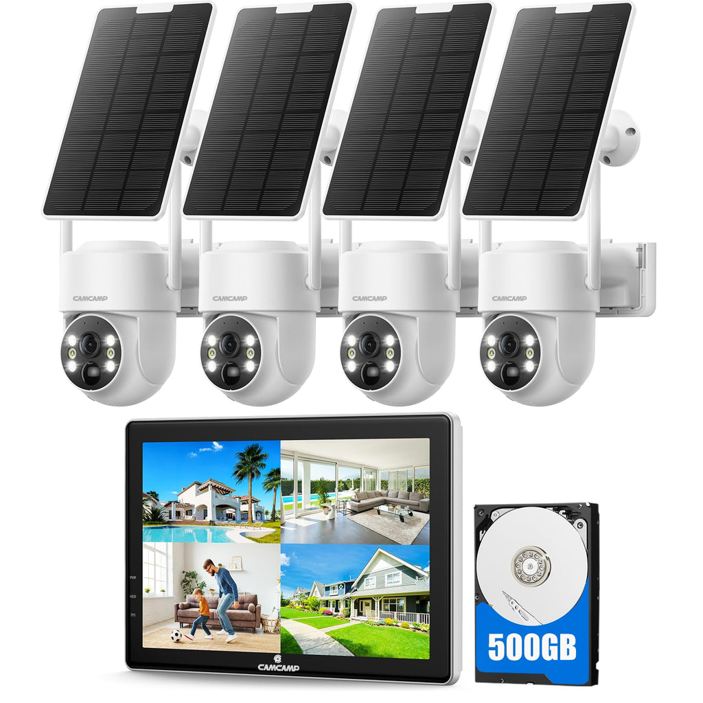 Solar Security Cameras Wireless Outdoor with 10" Monitor V43277