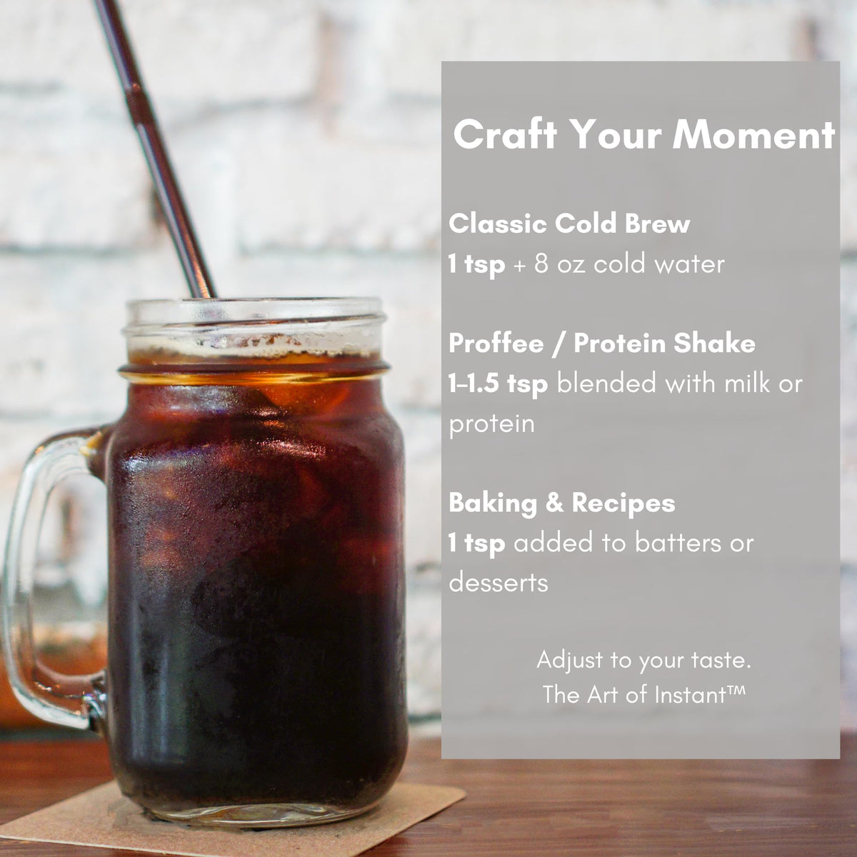 Instant Cold Brew Coffee Powder, 10 oz A7209
