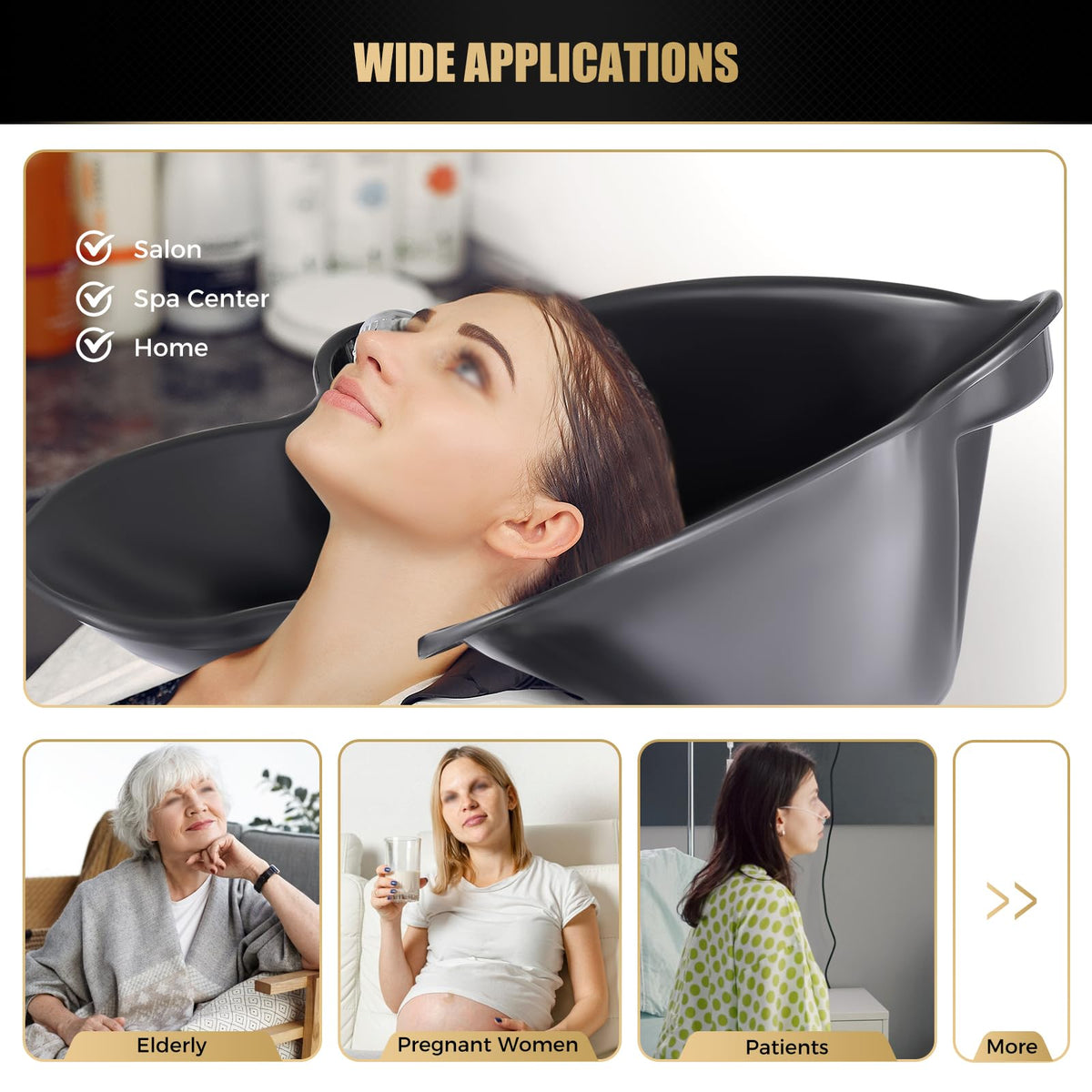 Portable Plastic Shampoo Unit with Electric Pump L956268
