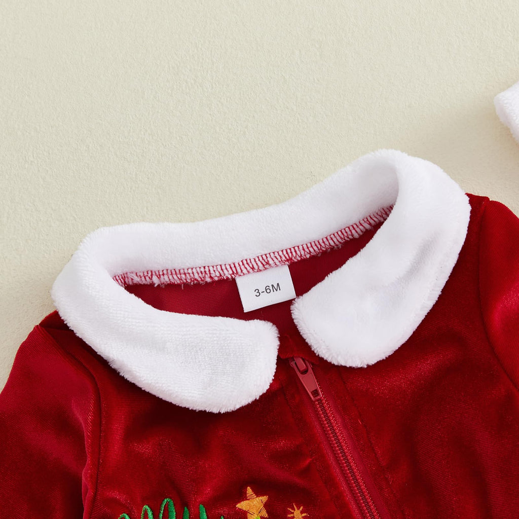 Velvet Zipper Romper Jumpsuit I4211