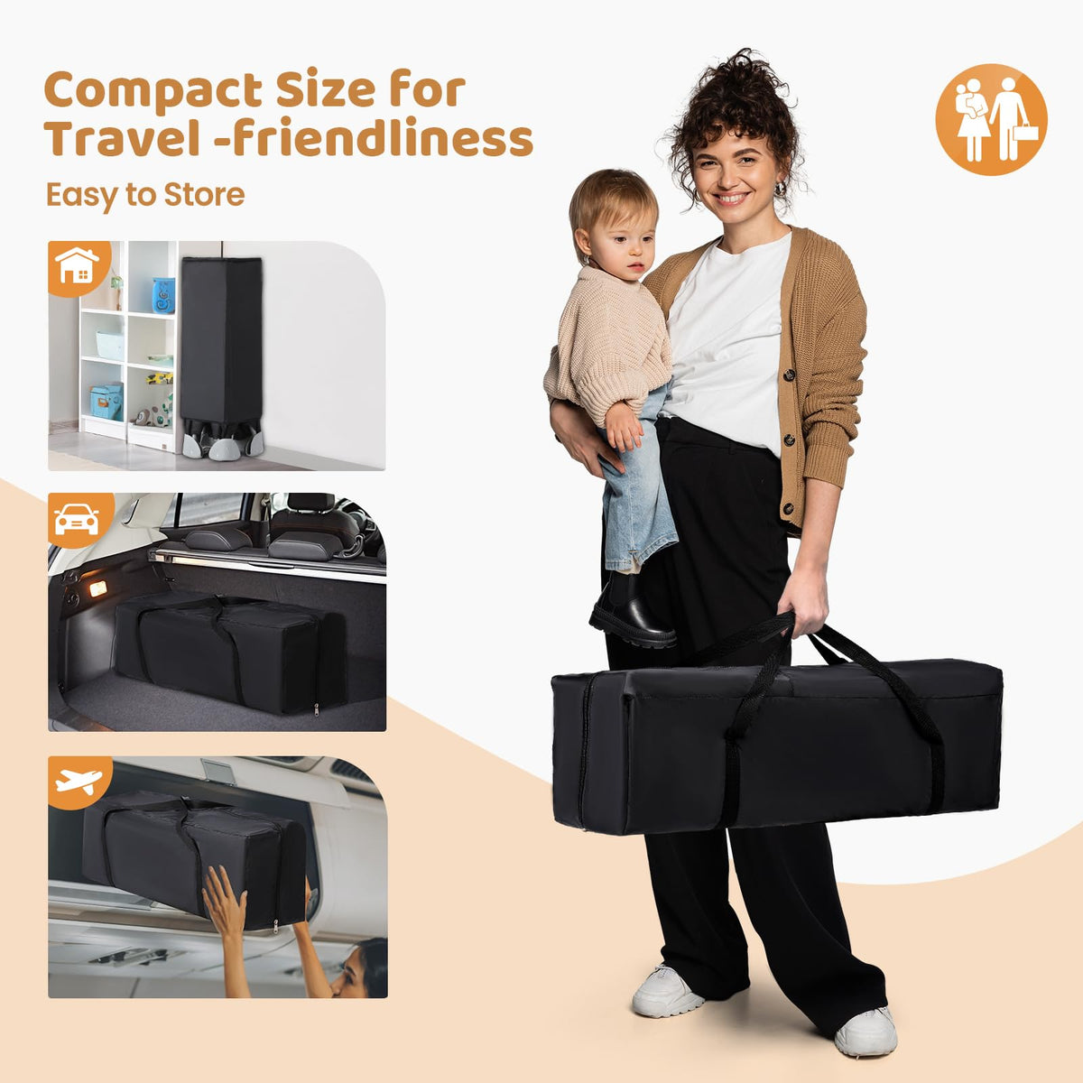 5-in-1 Pack and Play with Bassinet and Changing Table B7466