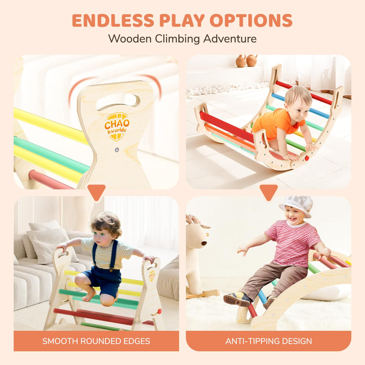 Montessori Toddler Climbing Toys Indoor E9612