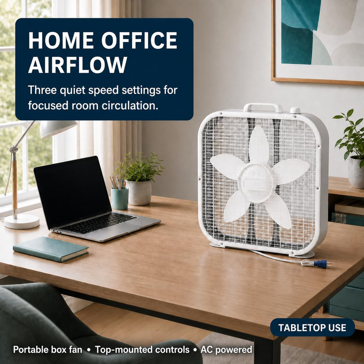 20-Inch 3 Speed Box Fan Q26438