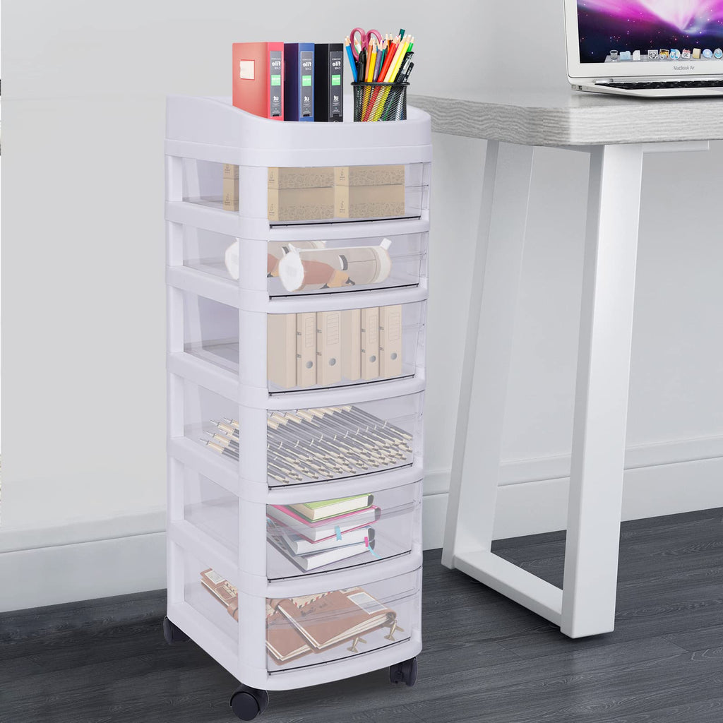 6 Drawer Rolling Storage Cart with Wheels R677