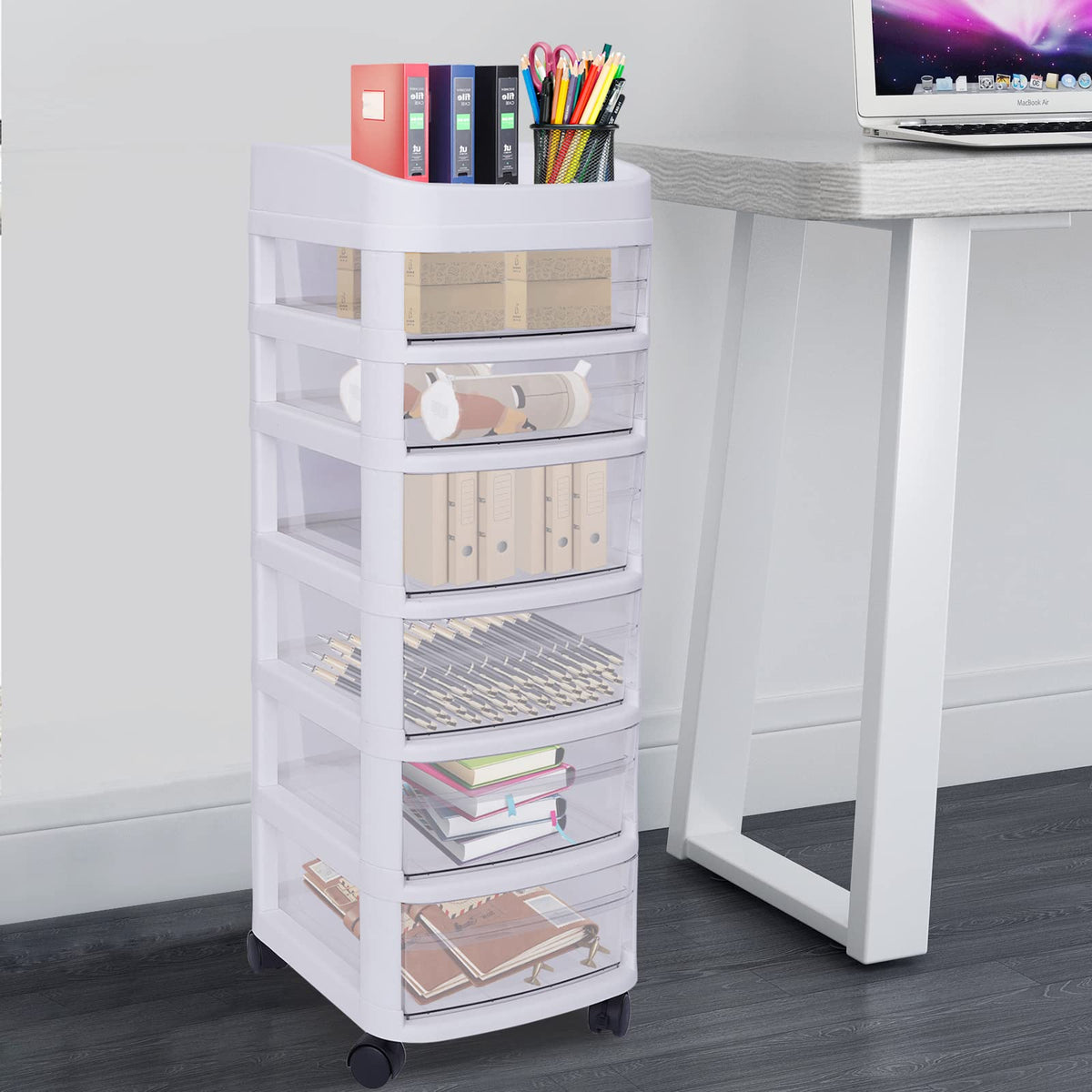 6 Drawer Rolling Storage Cart with Wheels R677