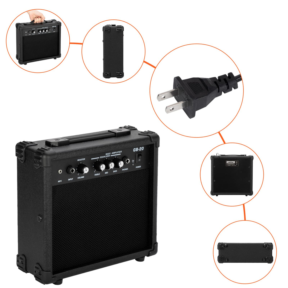 Full Size Flame Design Electric Bass Guitar Kit A37004