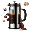 34oz Heat Resistant Glass Stainless Steel French Press Coffee Maker H599