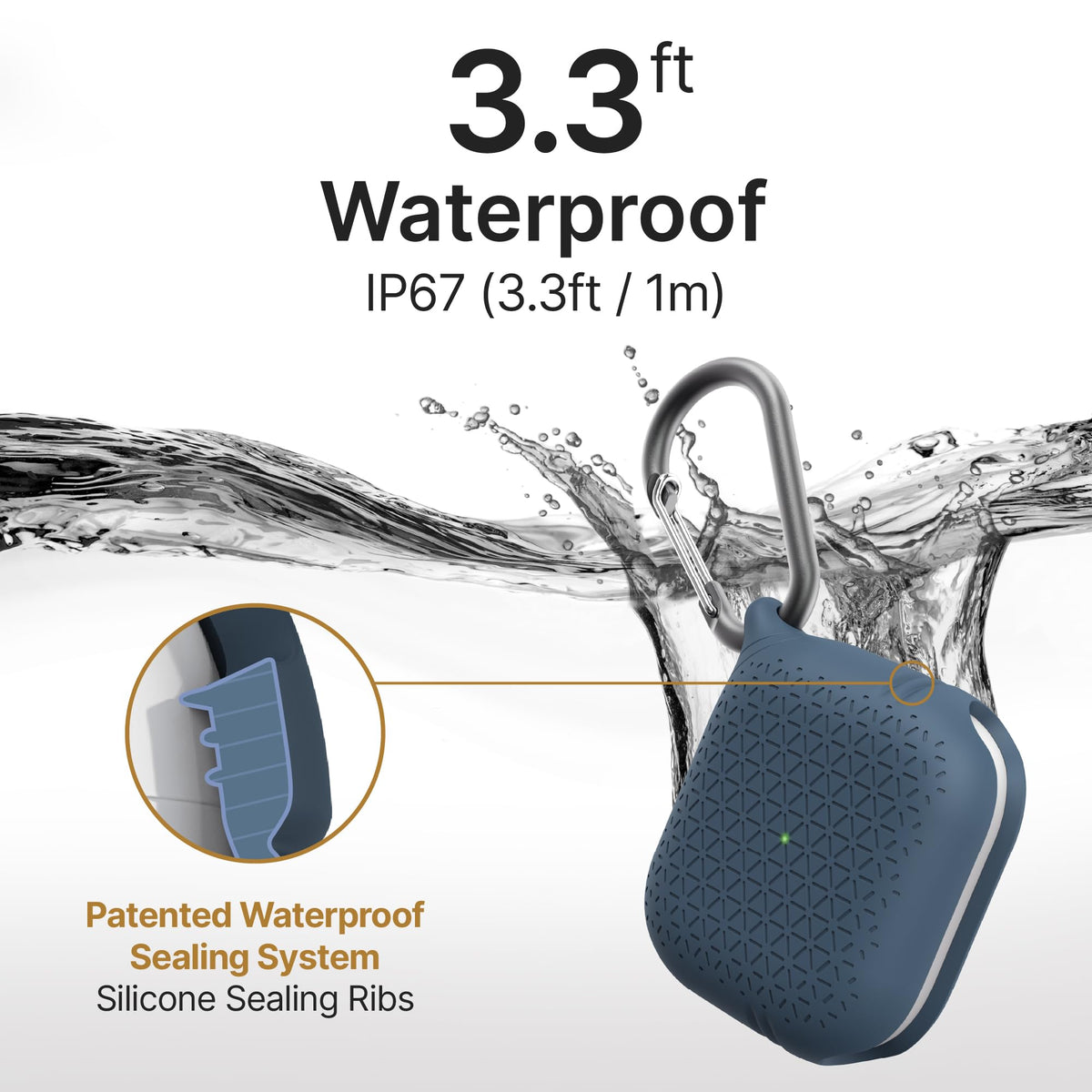 Waterproof AirPods 3rd Generation Case with Carabiner X5890