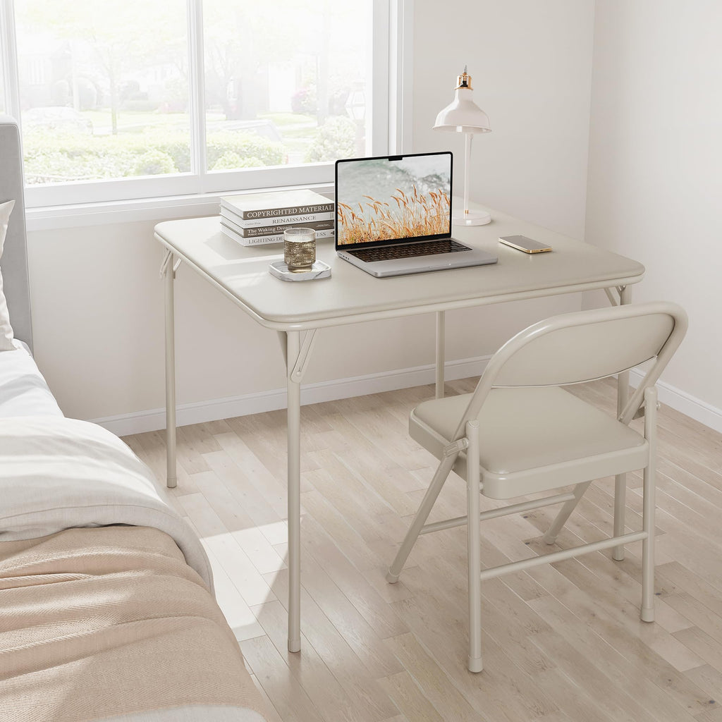 Beige Folding Card Table W34254