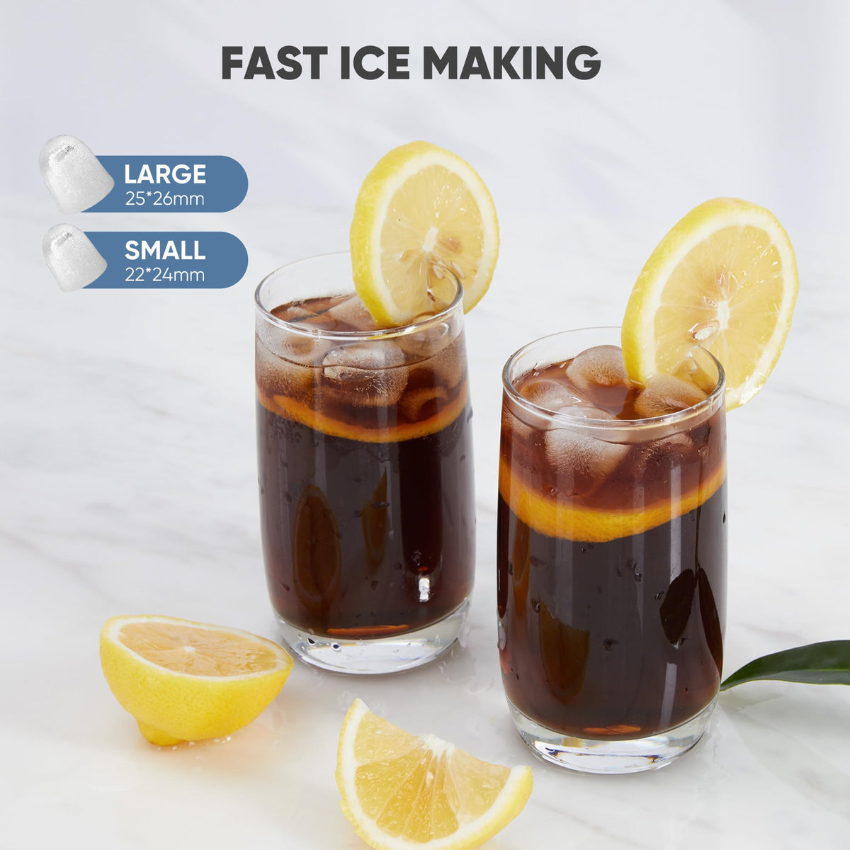Green Portable Countertop Ice Maker Q313850