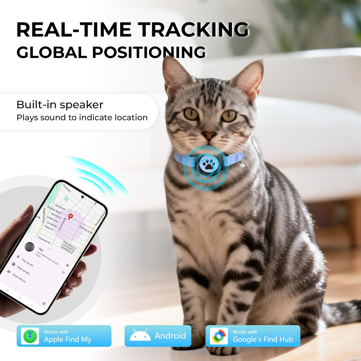 GPS Tracking Collar Blue 2P D964