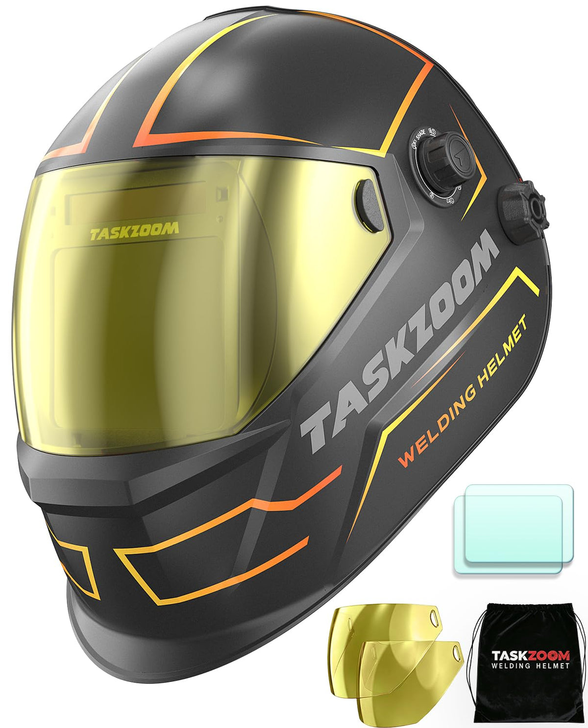Auto Darkening Welding Helmet True Color Large View 4 Arc Sensors K97009