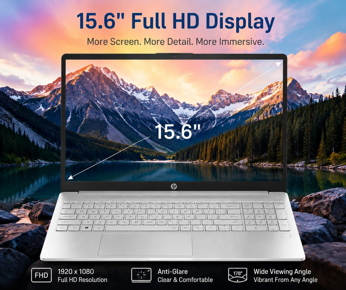 15.6" FHD Laptop, Intel Core i3, 8GB RAM, 256GB SSD K98685