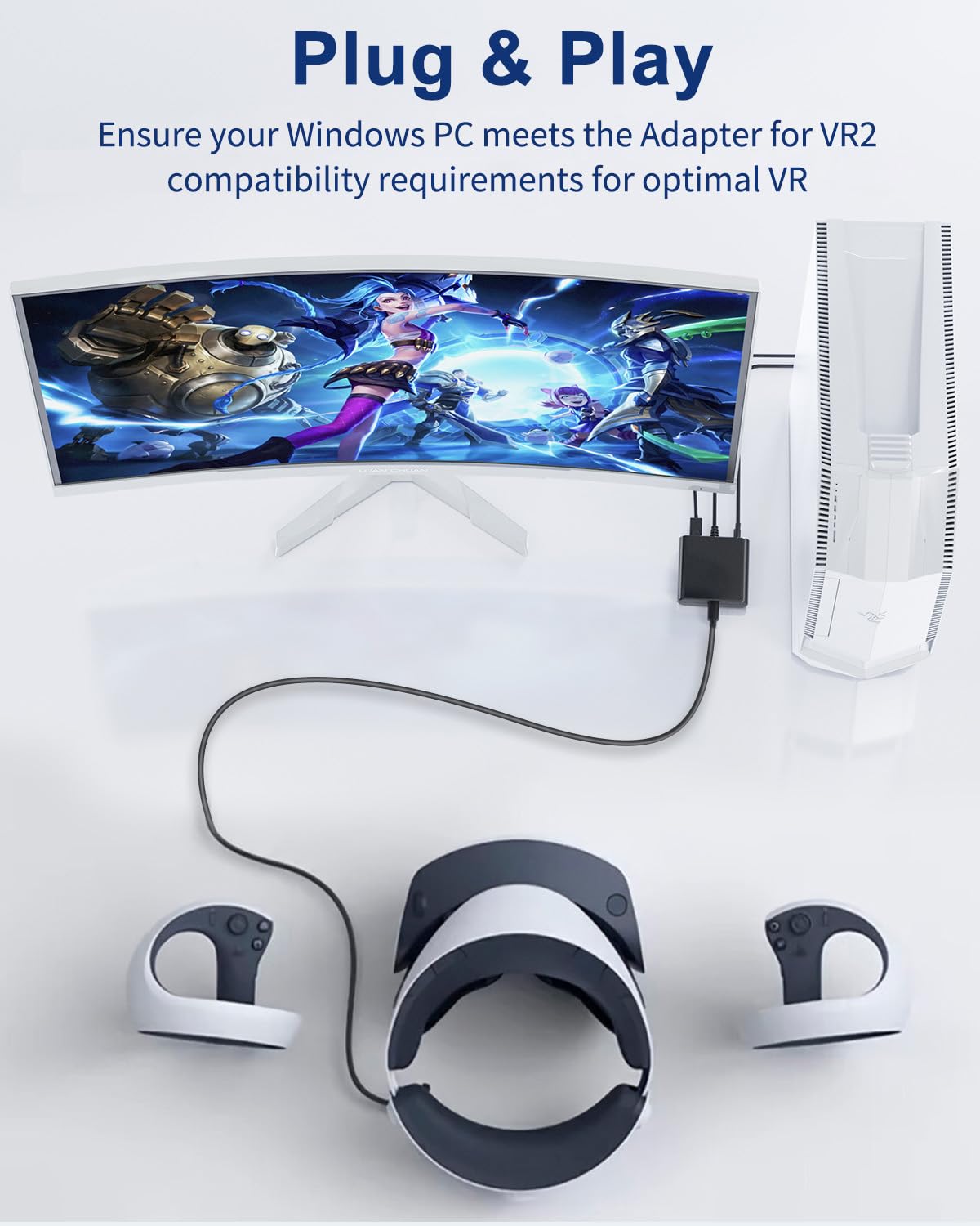 VR2 Headset Adapter for Windows PC & SteamVR U396
