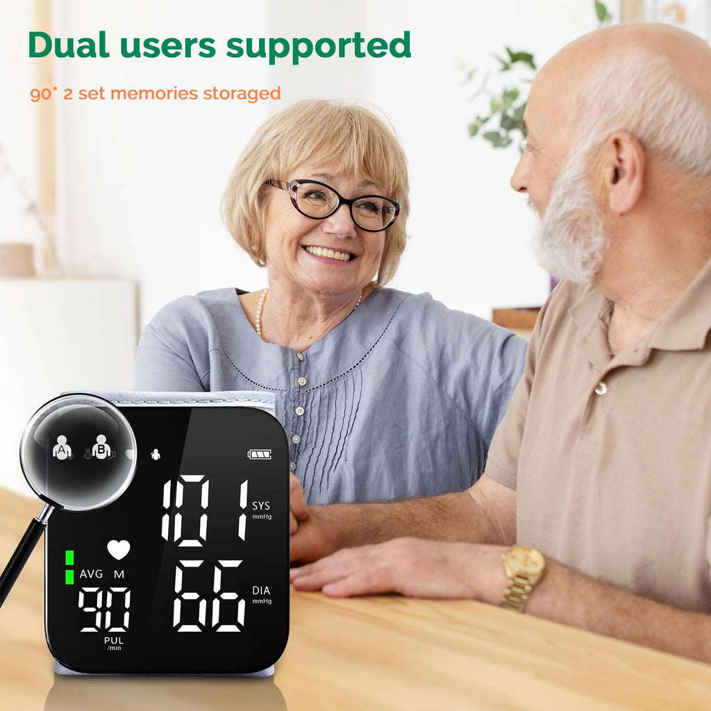 Wrist Blood Pressure Monitor Automatic Talking Digital LED Display L222686