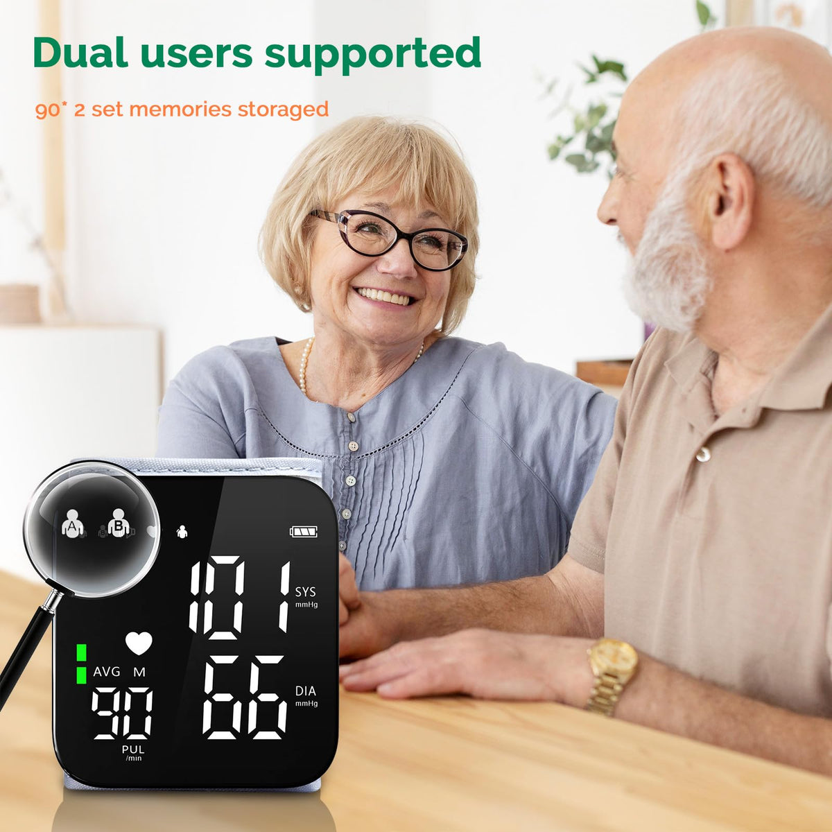 Wrist Blood Pressure Monitor Automatic Talking Digital LED Display L222686