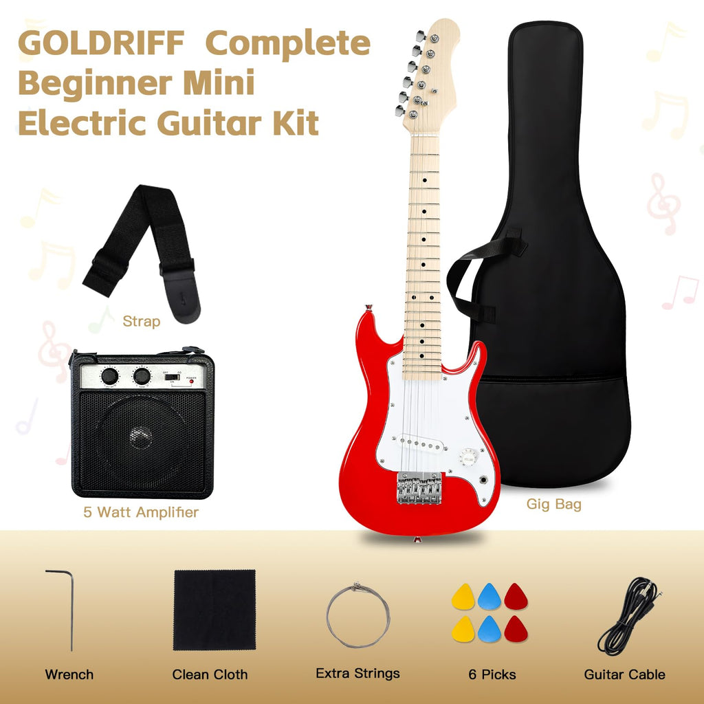 30in Kids Electric Guitar Starter Kit with 5W Amp and Gig Bag P940749