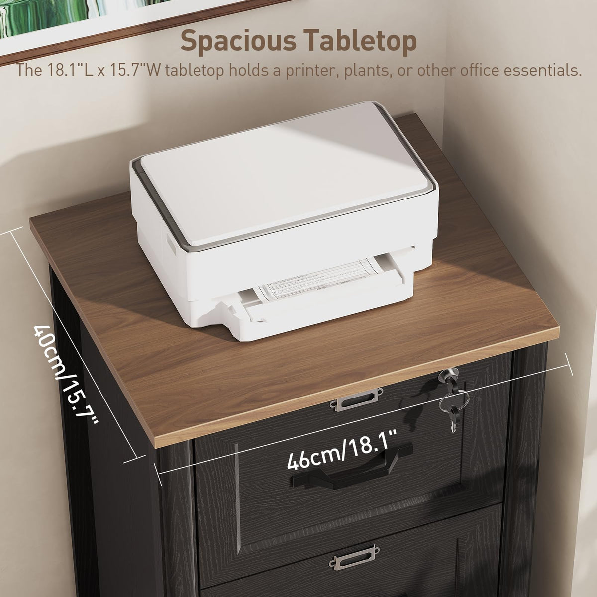 3 Drawer File Cabinet with Lock Y154426