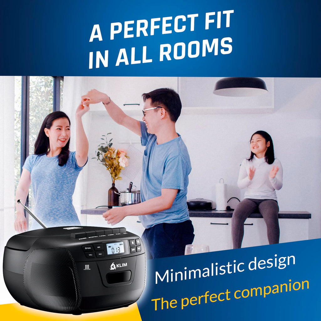 CD Cassette Player with Bluetooth AM FM Radio USB Drive H2461