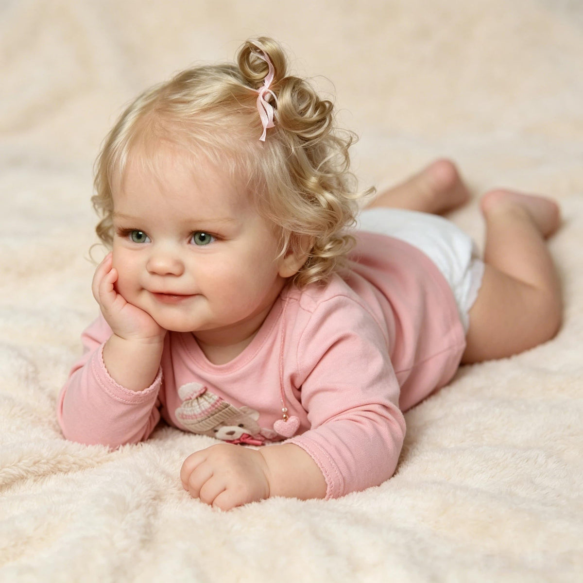 20 Inch Realistic Baby Dolls Girl with Blonde Hair I419