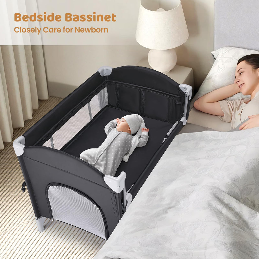 5-in-1 Pack and Play with Bassinet and Changing Table B7466