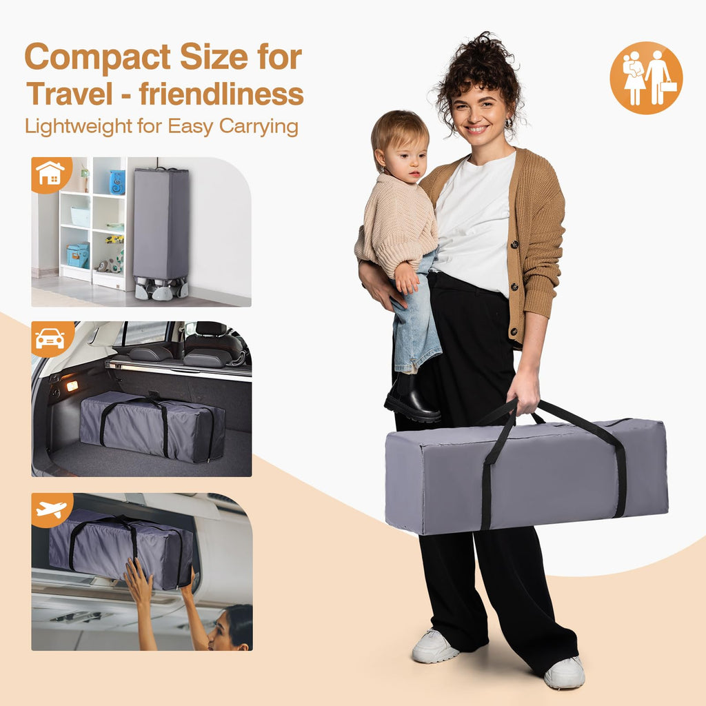 5-in-1 Portable Baby Bassinet with Changing Table and Carry Bag K7587