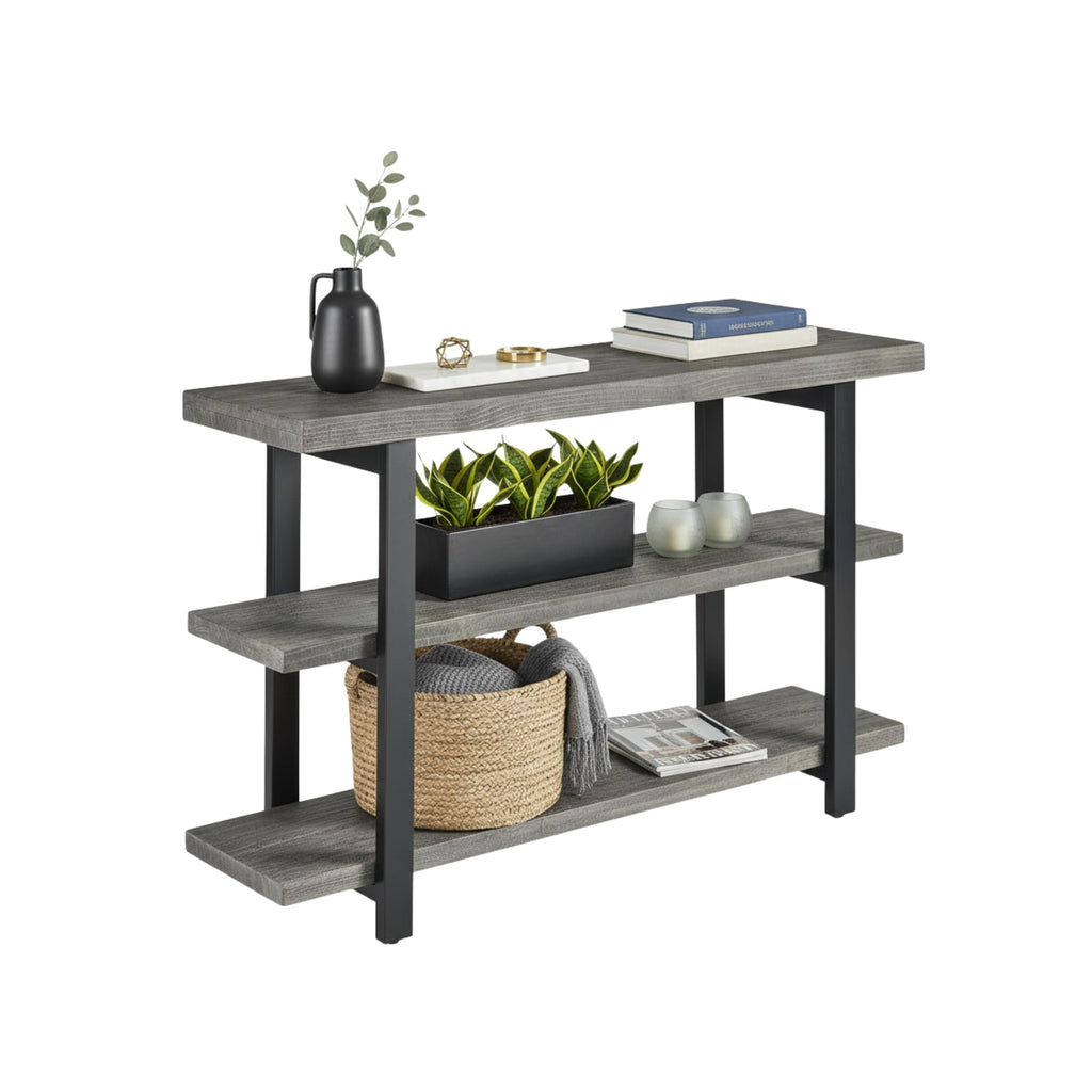 Solid Wood Media Console Table R186623
