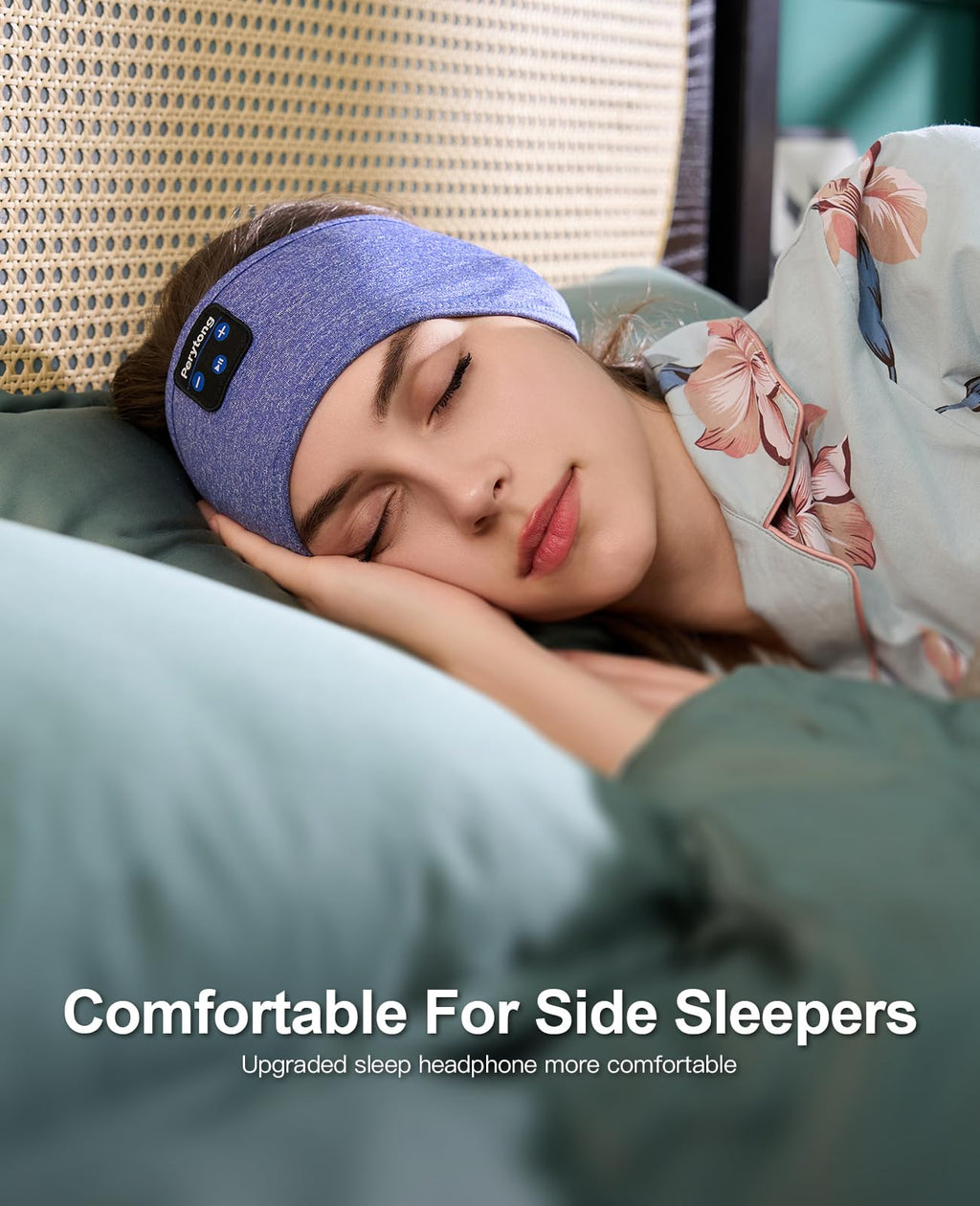Bluetooth Sleep Mask with Headband Headphones J568