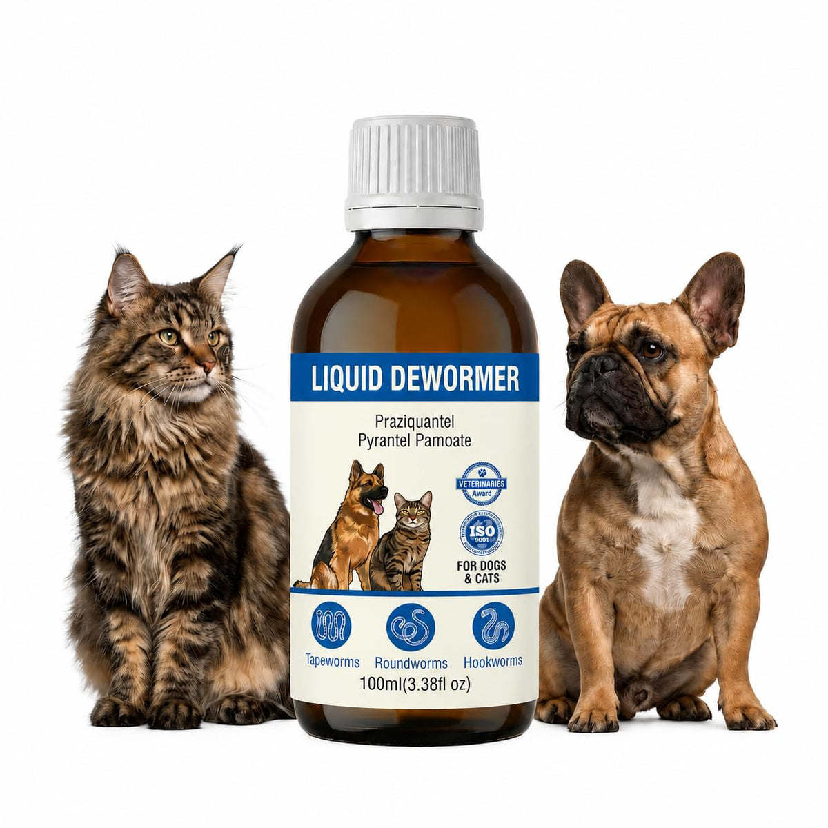 Liquid Dewormer for Dogs & Cats 3.5 fl oz M3557
