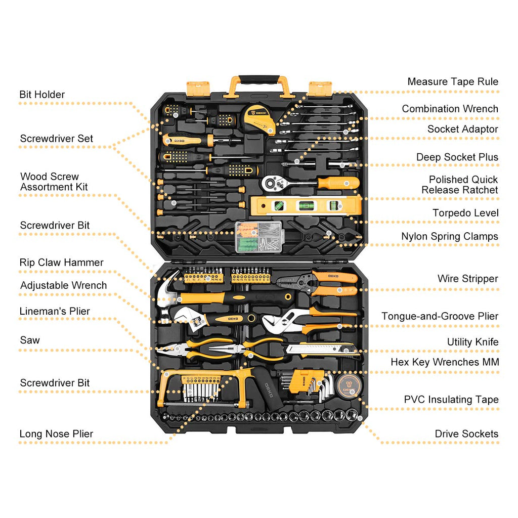 228 Piece Socket Wrench Hand Tool Set with Toolbox W98125