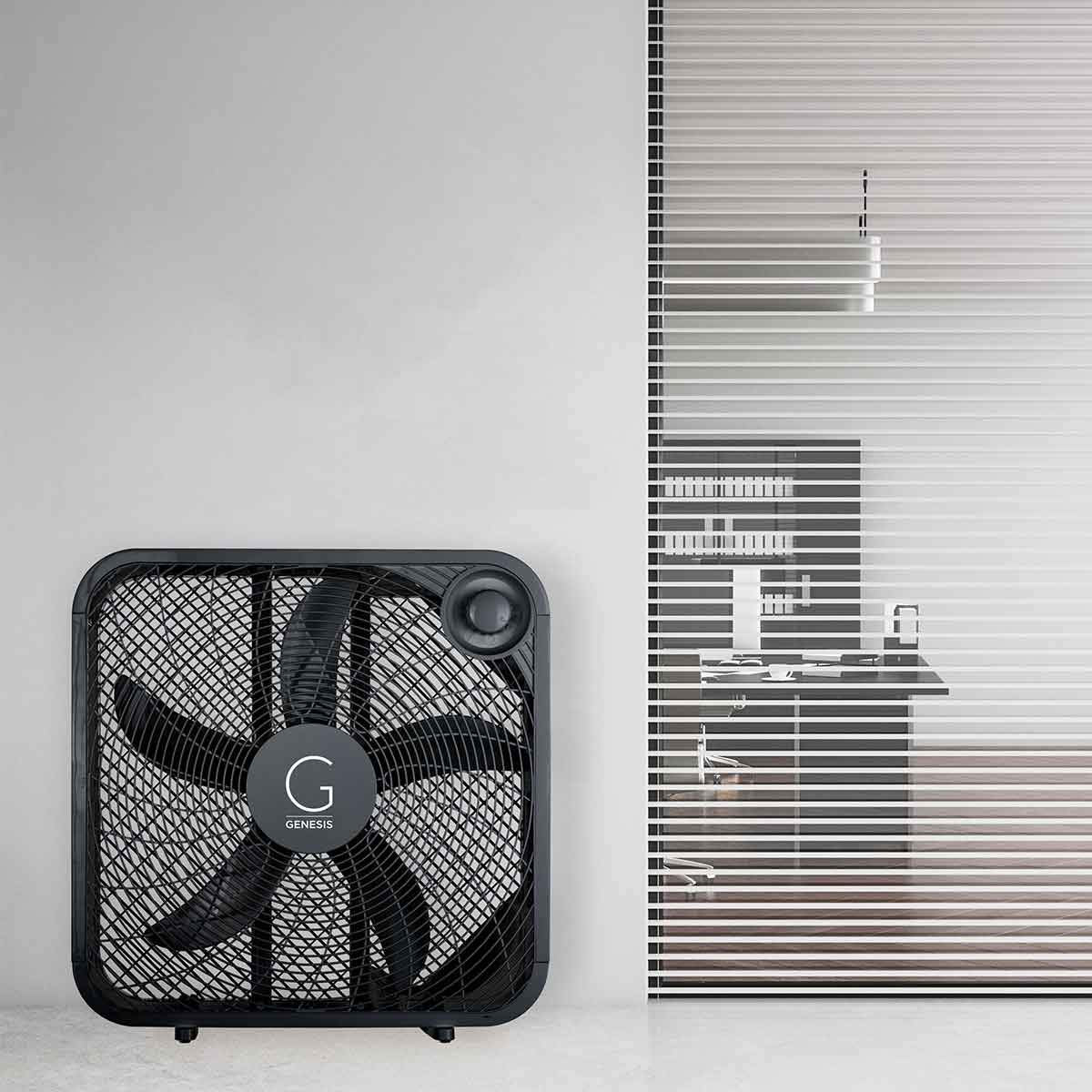 20" Box Fan, 3 Settings, Black D264394