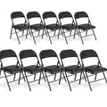10 Pack Black Folding Chairs A1561