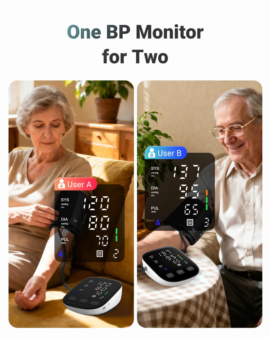 Upper Arm Blood Pressure Monitor with 22-42cm Cuff S220