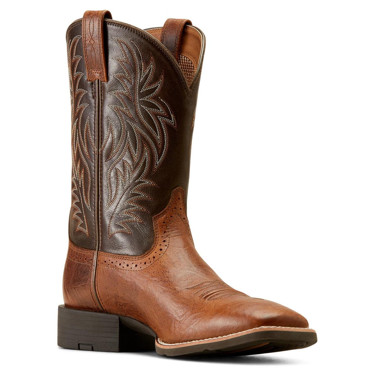 Western Wide Square Toe Cowboy Boot G487