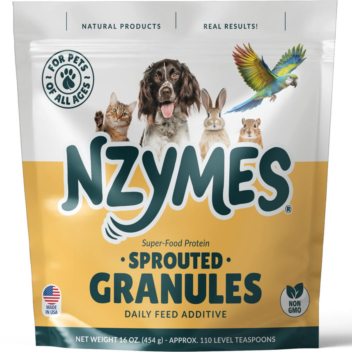 Sprouted Granules Super-Food Topper for Dogs, Cats & Horses, 1 lb K562329