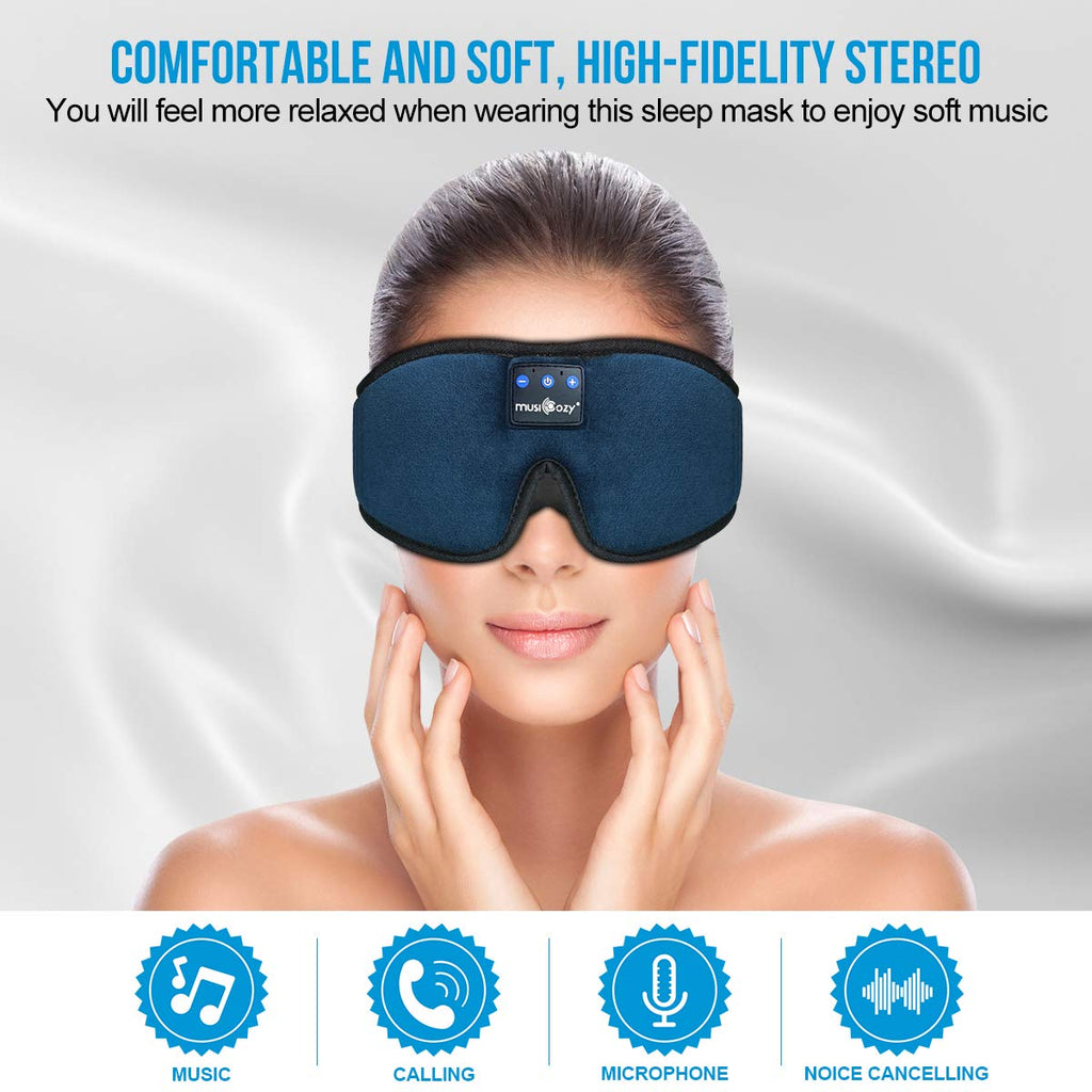 3D Bluetooth Wireless Headband Sleep Mask, Pack of 2 S2261