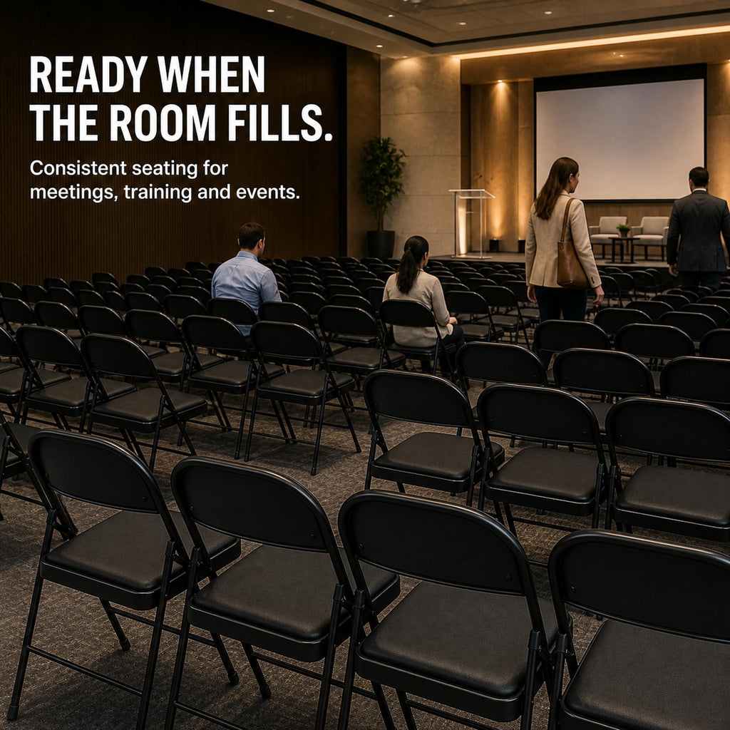 10 Pack Black Folding Chairs A1561