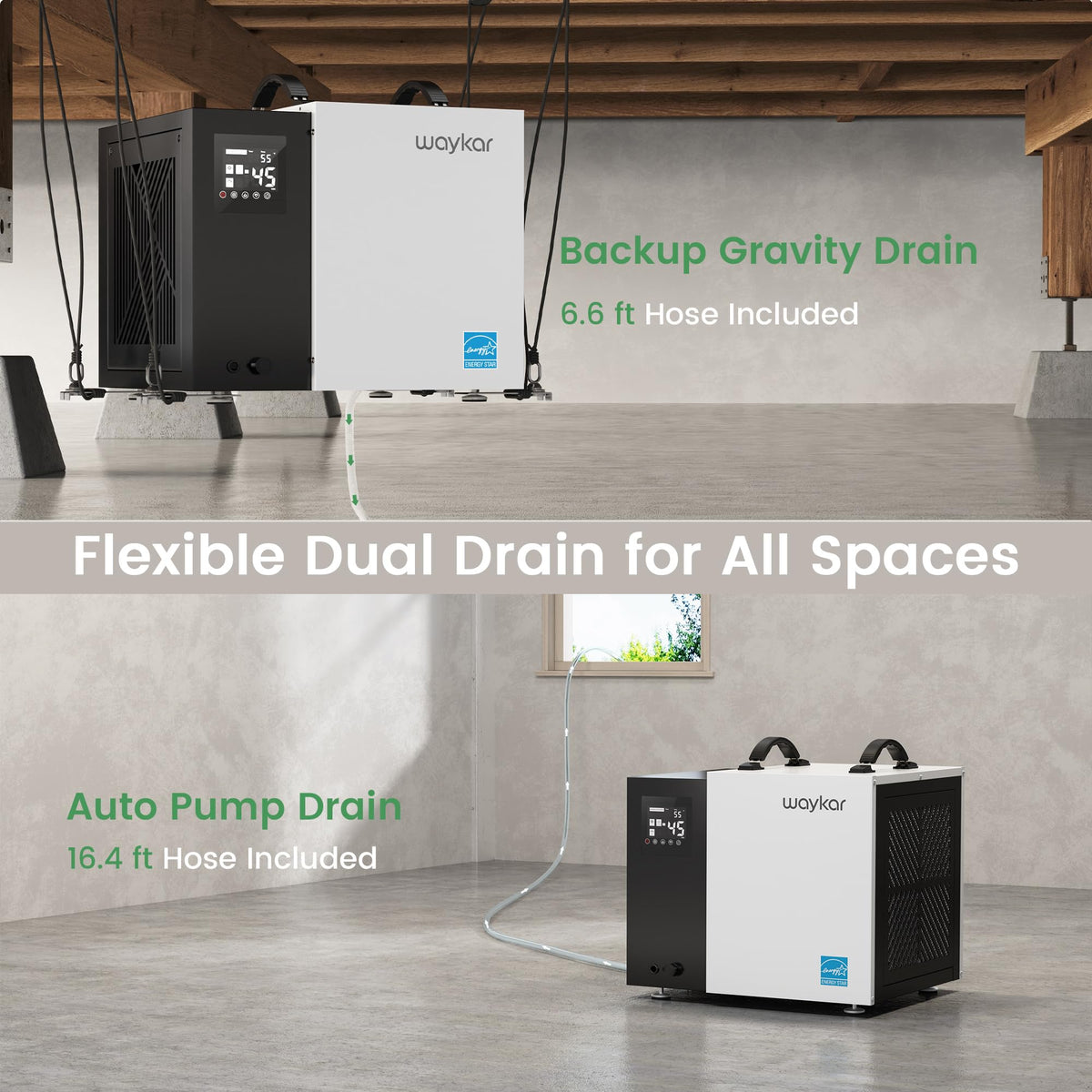 70 Pint Dehumidifier with Pump & Drain Hose S5820