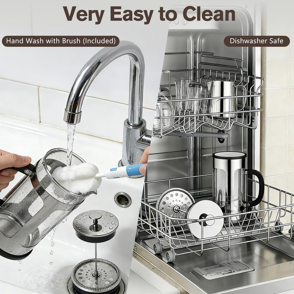 34oz Heat Resistant Glass Stainless Steel French Press Coffee Maker H599