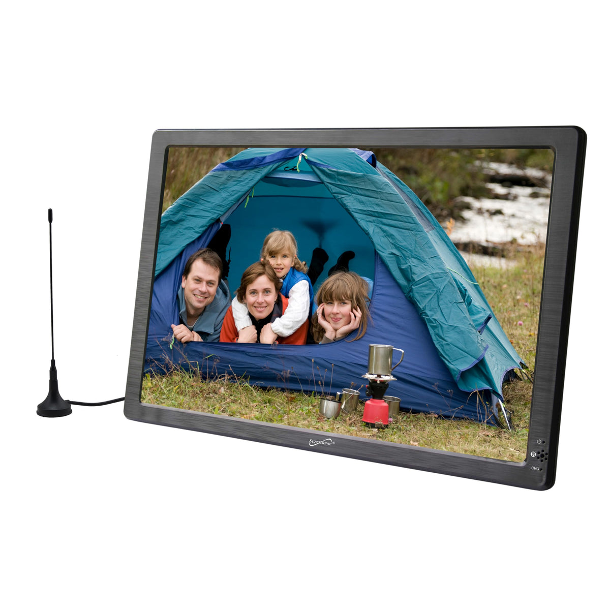 12-inch Portable LED TV with Rechargeable Battery and Remote Control D13562