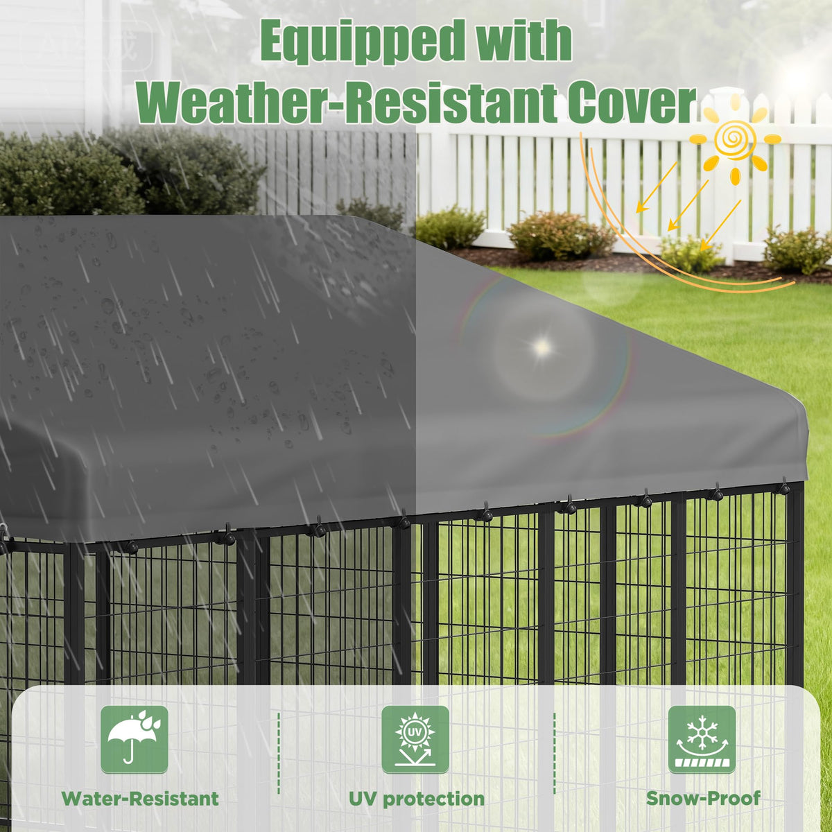 10x10 Ft Outdoor Dog Kennel Y304