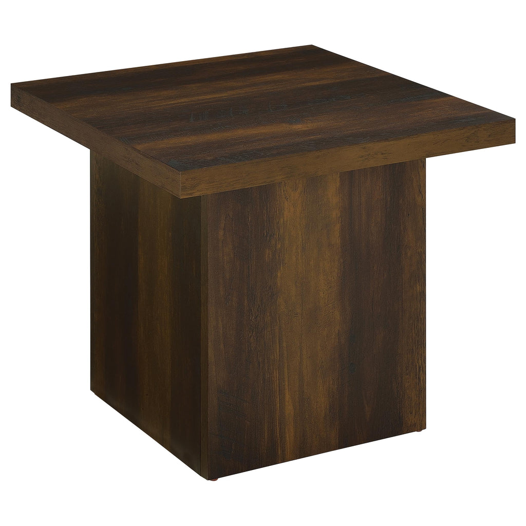 Dark Pine 2-Piece Square Coffee Table Set K464