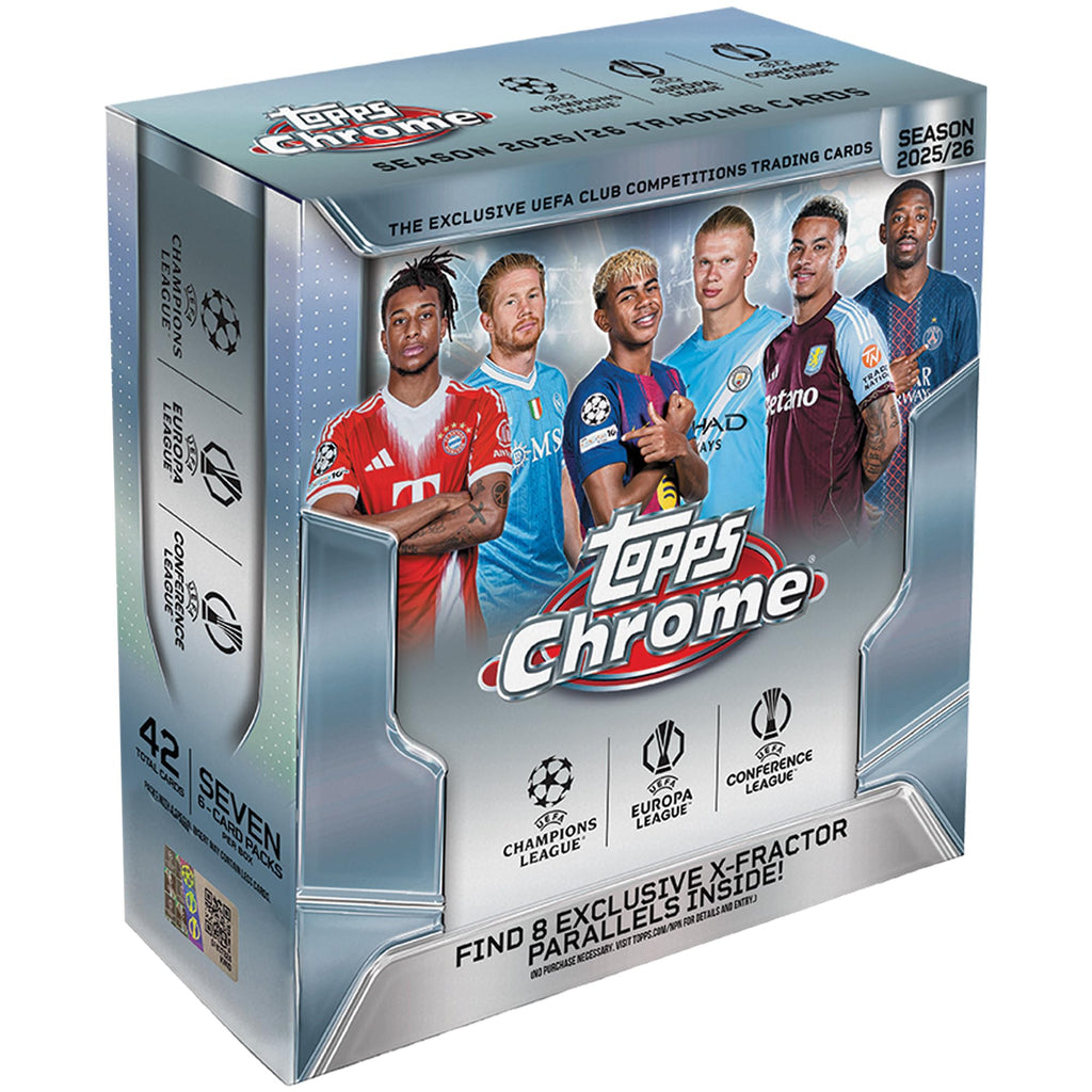 Topps Chrome UEFA Club Competitions Soccer Mega Box B268259